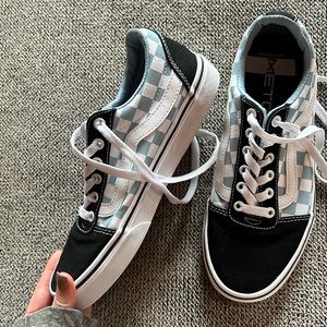 Blue Checkered Vans